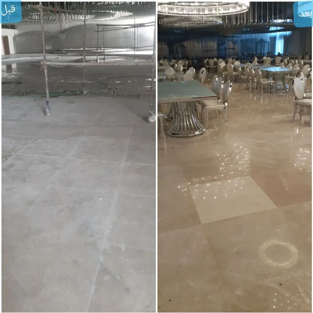 نگهداری موزاییک بعد از کفسابی در پارکینگ